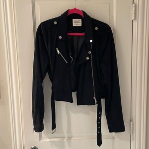 ASHLEY 26 INTERNATIONAL | Faux Suede Moto Jacket
